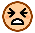 😫 Расстроенное лицо Эмодзи в SoftBank