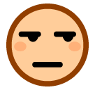 Ernstes Gesicht Emoji SoftBank