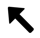 ↖️ Up-Left Arrow Emoji in SoftBank