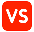 🆚 Буквы VS в квадрате Эмодзи в SoftBank