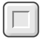 🔳 Weiß umrandetes schwarzes Quadrat Emoji auf SoftBank