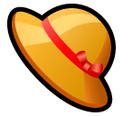 👒 Hut mit Schleife Emoji auf SoftBank