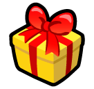 Wrapped Gift Emoji in SoftBank