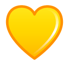 💛 Желтое сердце Эмодзи в SoftBank