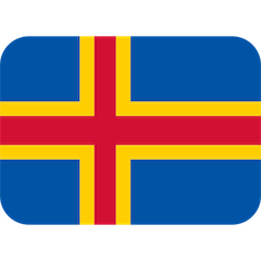 Flagge der Åland-Inseln Emoji Twitter