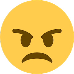 Angry Face Emoji on Twitter