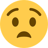 anguished-face Emoji twitter
