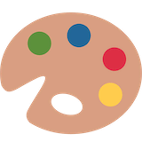 artist-palette Emoji twitter