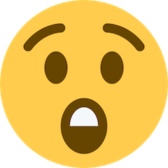 Faccina stupita Emoji Twitter