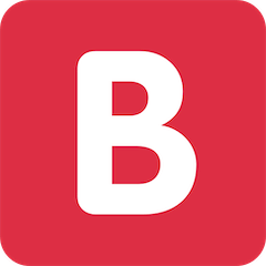 🅱️ B Button (Blood Type) Emoji on Twitter