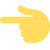backhand-index-pointing-left Emoji twitter