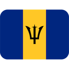 Bandera de Barbados Emoji Twitter