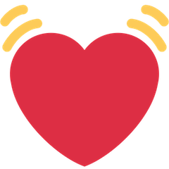 Corazón latiendo Emoji Twitter