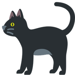 🐈‍⬛ schwarze Katze Emoji auf Twitter