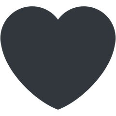 Schwarzes Herz Emoji Twitter