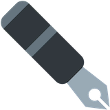black-nib Emoji twitter