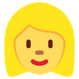 blond-haired-woman Emoji twitter
