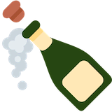 bottle-with-popping-cork Emoji twitter