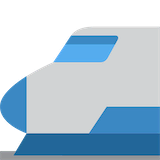 bullet-train Emoji twitter