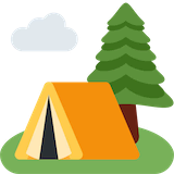 camping Emoji twitter