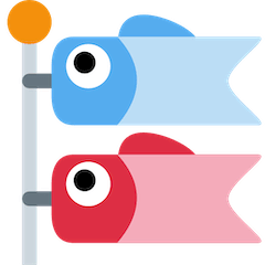 Bandera de carpa Emoji Twitter