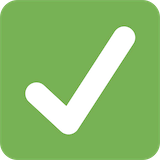 check-mark-button Emoji twitter