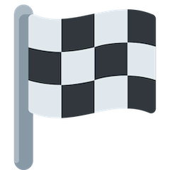Bandiera a scacchi Emoji Twitter
