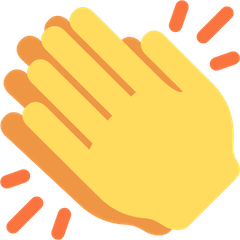 Mani che applaudono Emoji Twitter