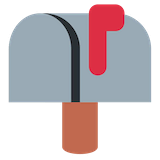 closed-mailbox-with-raised-flag Emoji twitter