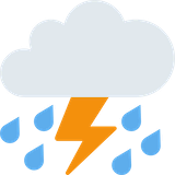 cloud-with-lightning-and-rain Emoji twitter