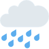 cloud-with-rain Emoji twitter