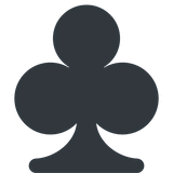 club-suit Emoji twitter