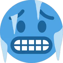 Faccina congelata Emoji Twitter