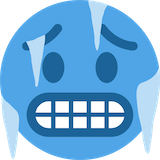 cold-face Emoji twitter