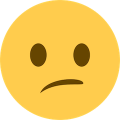 😕 Verwirrtes Gesicht Emoji auf Twitter