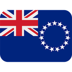 Bandeira das Ilhas Cook Emoji Twitter