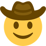 cowboy-hat-face Emoji twitter