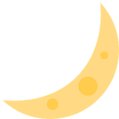 🌙 Crescent Moon Emoji on Twitter