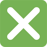 cross-mark-button Emoji twitter