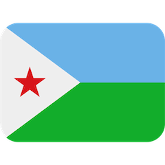 Флаг Джибути Эмодзи в Twitter