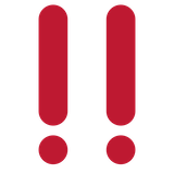 double-exclamation-mark Emoji twitter