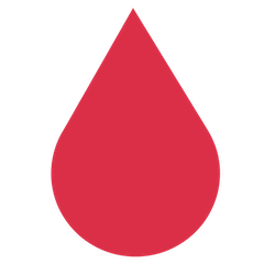 Gota de sangue Emoji Twitter