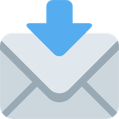 Envelope com seta Emoji Twitter