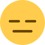 expressionless-face Emoji twitter