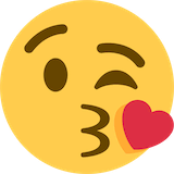 face-blowing-a-kiss Emoji twitter