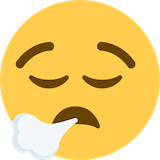 face-exhaling Emoji twitter