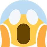 face-screaming-in-fear Emoji twitter