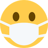 face-with-medical-mask Emoji twitter