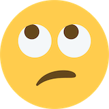 face-with-rolling-eyes Emoji twitter