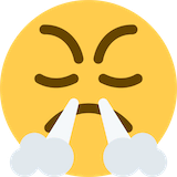 face-with-steam-from-nose Emoji twitter